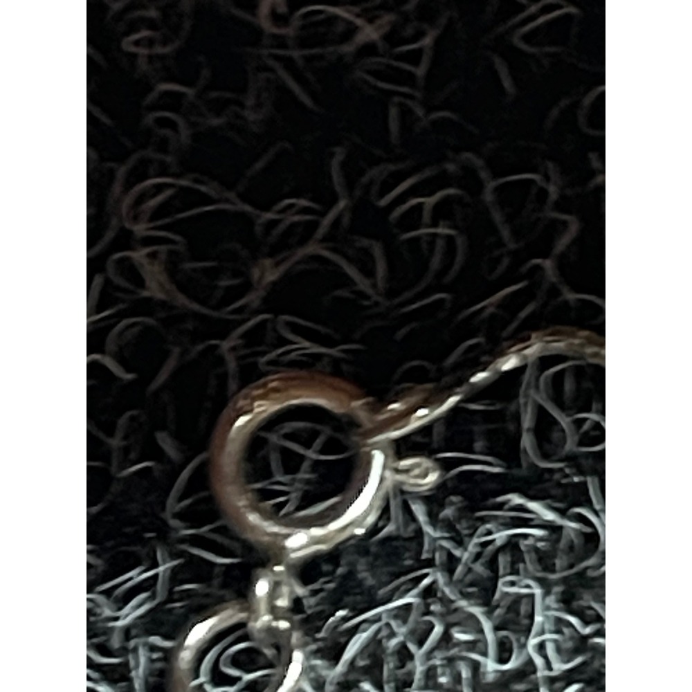 925 Sterling Silver Angel Pendant Necklace Cubic Zirconia 18 Inch Box Chain - Picture 3 of 7